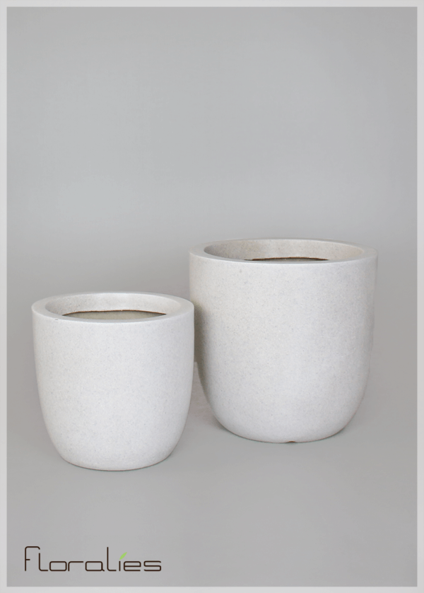 Pot cylindrique gris décoratif Pot cylindrique gris décoratif