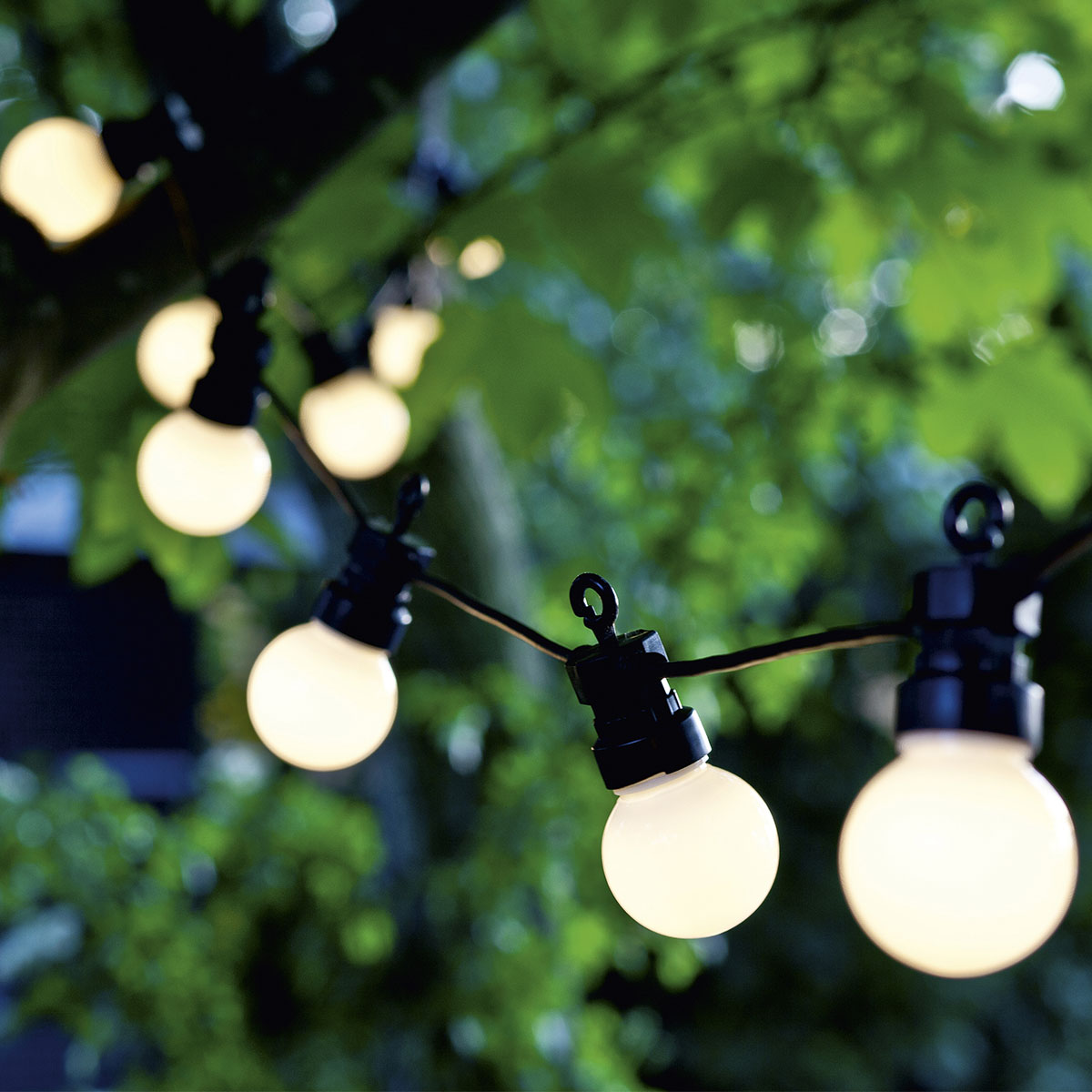 Rallonge Guirlande Lumineuse LUCAS 10 LED à Verre Givré - Floralies