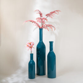 Vase Rioja bleu canard