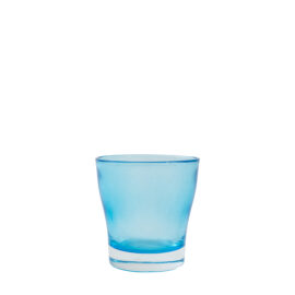 Verre Bleu H 8cm