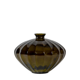 Vase Etnico vert olive H 28cm