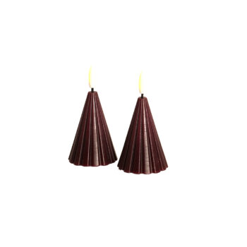 Bougie Laura Tree Bordeaux H 20cm